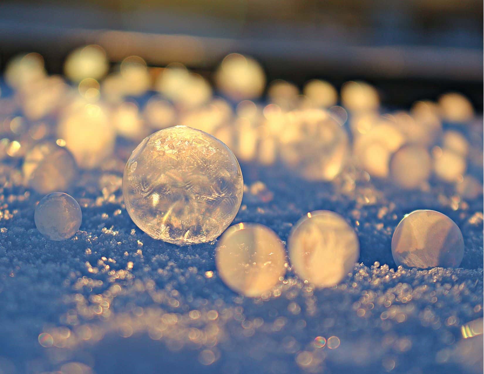 Frosted snow balls