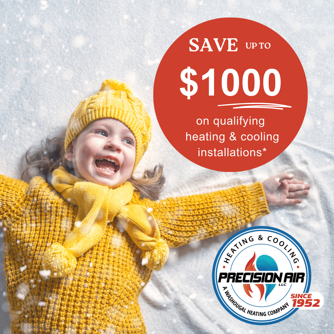 Save up to $1000 on a qualifying heating & cooling installation